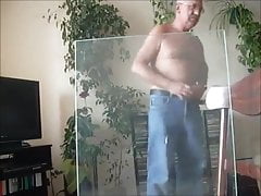 Cum on glass