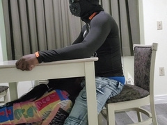 JIZZ BATHROOM UNDER THE TABLE (Super Hot)