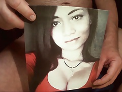 Tribute for megzman9 -  hot bitch likes cum splash