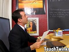 Hung teacher Mike Manchester anal fucks student Blake Allen
