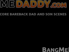Tattooed daddy Edward savagely barebacks skinny twink Jonas