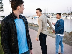 Three-way hard anal with Vadim Black, Jack Hunter, Steven Lee