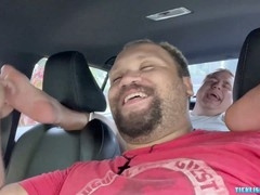 Feet licking car, feet chubby, sucking