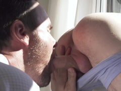 Twink screams with cock smashing his ass in missionary