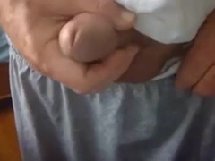 old man jerking his big dick 7