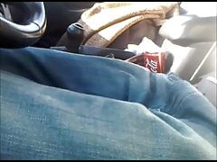 Masturbating whilst driving - Justanotherme84 wank and cum in the car