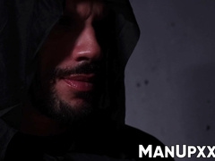 Restrained Gio Carrera eagerly obeys to his perv captor Marco Lorenzo