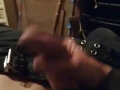 Stroking my big cock