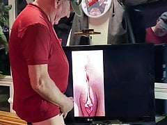 Veronica shows slit and ass for CUMM!