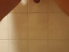 Loads of Precum immediately after inserting dildo in ass