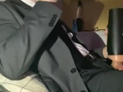 Smoking and Fleshlight Romping in Suit (PART 1)