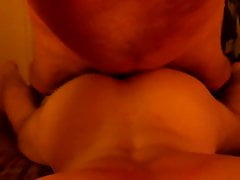 Old man cums in, moaning