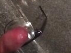 Cumshot on glasses.