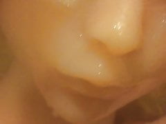 Riley Doll soaked in cum