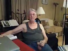grandpa cum on webcam