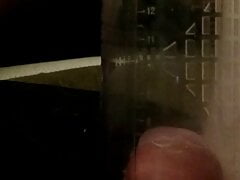 Free in my super glue penis using a penis pump
