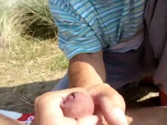 old man blows his friends cock in the dunes 2