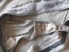 Cum om dirty Calvin Klein panties
