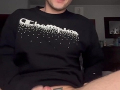 Hefty White Pecker Jizzing Large Stream