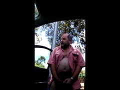 Str8 babby bear jerkin off in the park 6