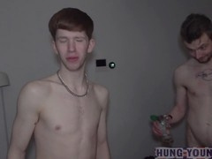 Charming East London guy goes wild with Dutch latex on the couch