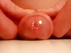 Close up cum shot