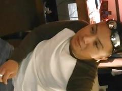 Handsome gays kiss each other