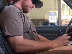 Horny Guy Bustin A Nut at the Bank ( Hands free Public Cum ) 7
