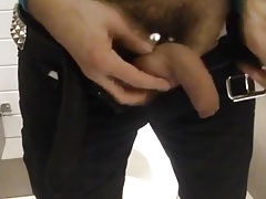 Public washroom masturbation