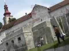 Young twinks having bareback sex in the garden