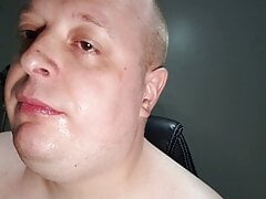 Deepthroat 8 inch king cock face fuck