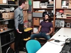 Hottest young thief barebacked by a security guard