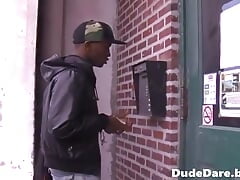 Horny thug roughly penetrated in the ass by his cocky boyfriend