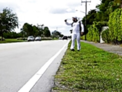 Hitchhiker sailor is turned into a whore when this fucks his ass