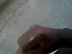 Huge Black Cock Masturbating and Cumming Outdoorss