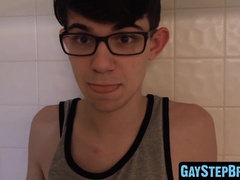GayStepBros.com - Fur covered boy ruthlessly humid pounds stepbrother's antsy bung