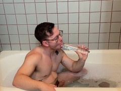 twink danny's double dildo solo