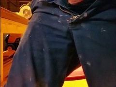 Gigantic-Cocked Parent Milks Off at Work - Amateur Solo Vid