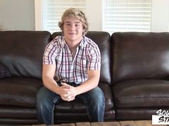 SOUTHERNSTROKES Blond Amateur Connor Masturbates Dick Solo