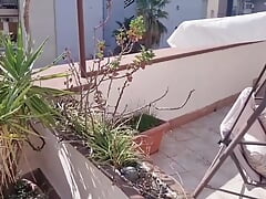 IN PUBLIC   WITH CUMSHOT ON THE TERRACE