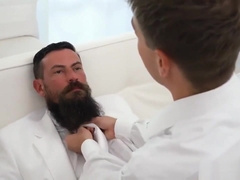 Young gay comrade's Step brothers sex Elders Garrett and Xanders walked