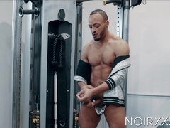 Rock hard BBC hunk Dillon Diaz masturbates after the gym