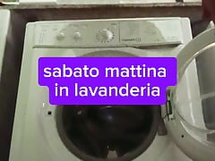 Pee in the laundry room