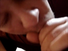 Begging to swallow cum - Swallows HUGE THICK load 4