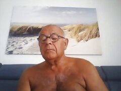 grandpa cum on webcam