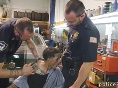 Dominant police officers demolish submissive husky in hardcore gay action