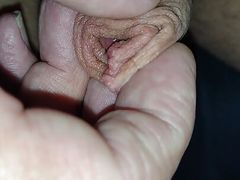 Wet and nasty foreskin play