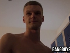 young athletic men swap head and rimming in gym