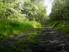 Nude in Public - Long woodland walk