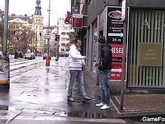 He seduces him into gay blowjob and sex